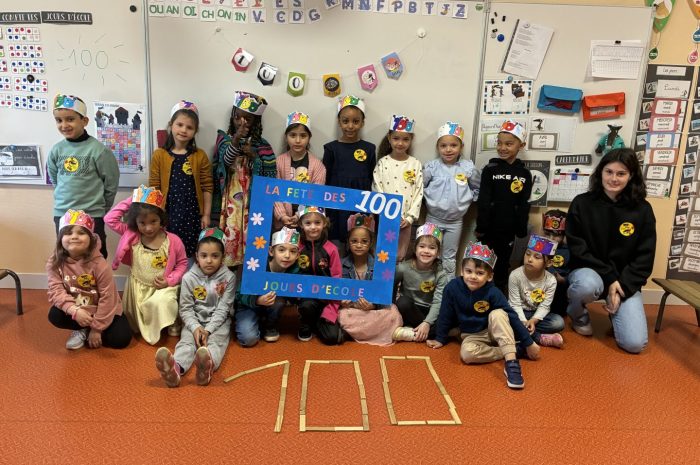 🥳 La fête des 100 jours d’école chez les GS 🎈